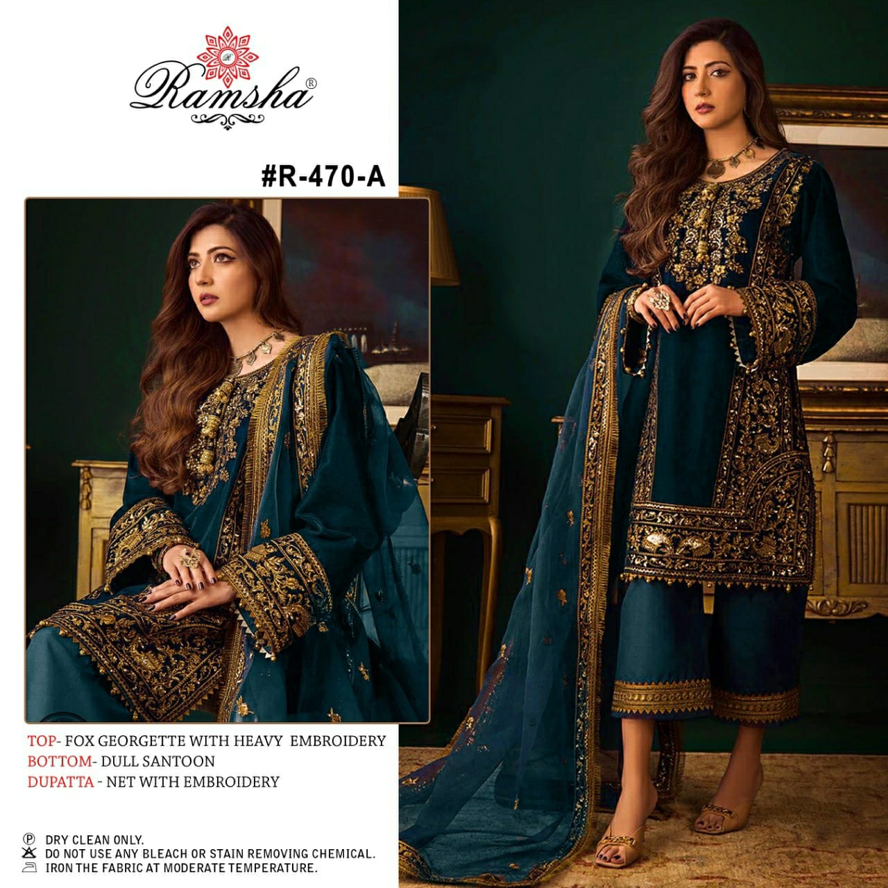 R 470 By Ramsha Nx Colors Pakistani Suits Catalog